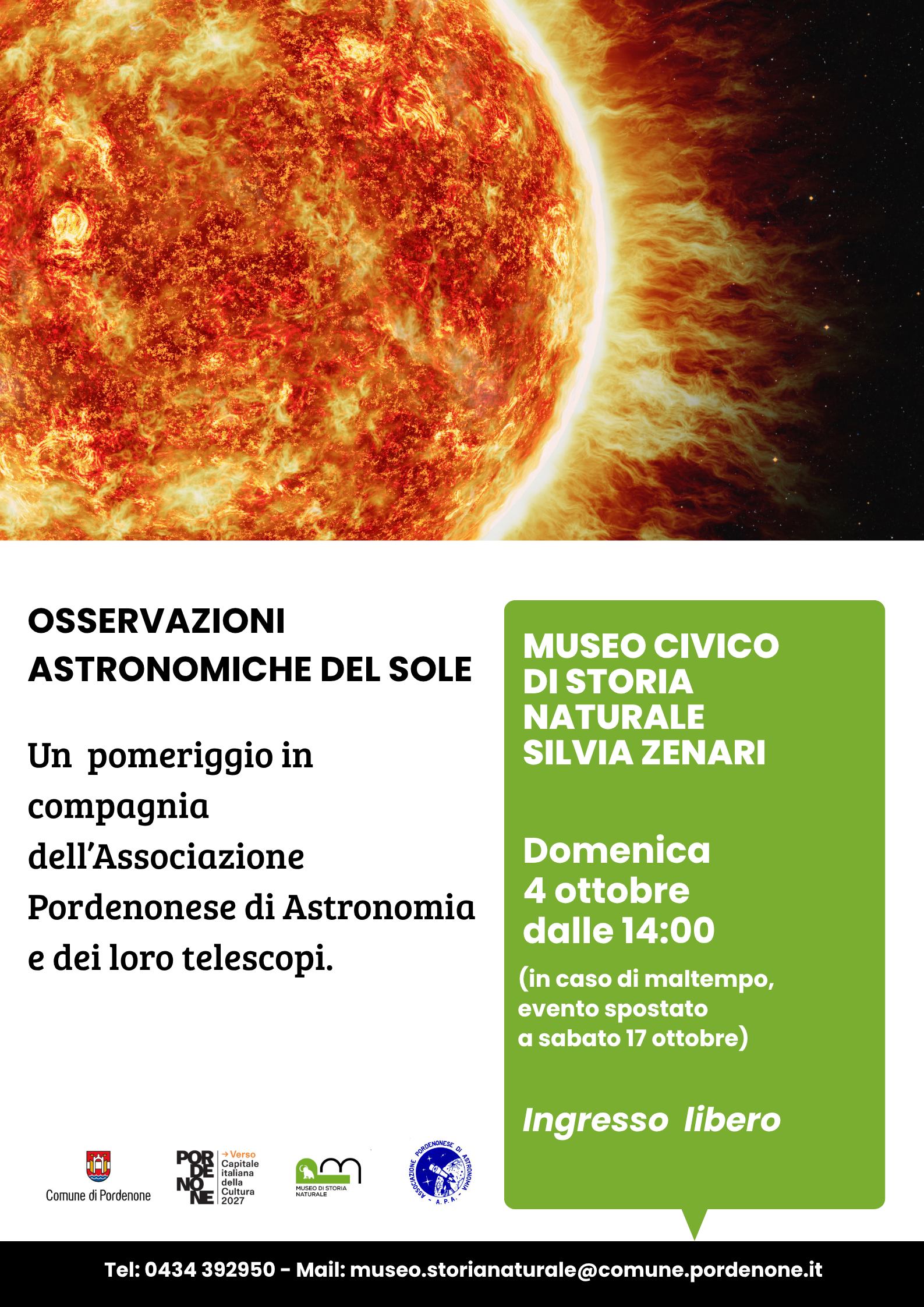 Osservazioni astronomiche del sole.